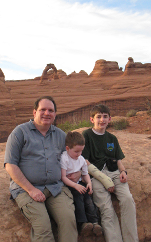 Team Gimlet at Delicate Arch viewpoint