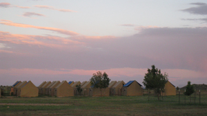 Sunset over East Tent City