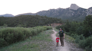 At the beginning of the Lovers Leap hike