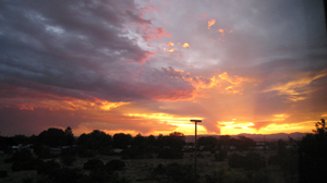 Sunset over Santa Fe