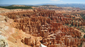 View of hoodoos in ampitheater from Inspiration Point