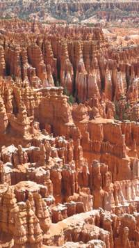 Hoodoos in the ampitheater