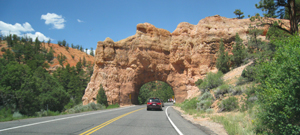 One of two drive-through arches in Red Canyon