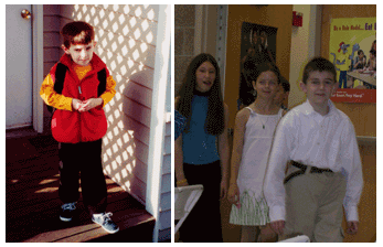Heading off to kindergarten, and walking out for graduation