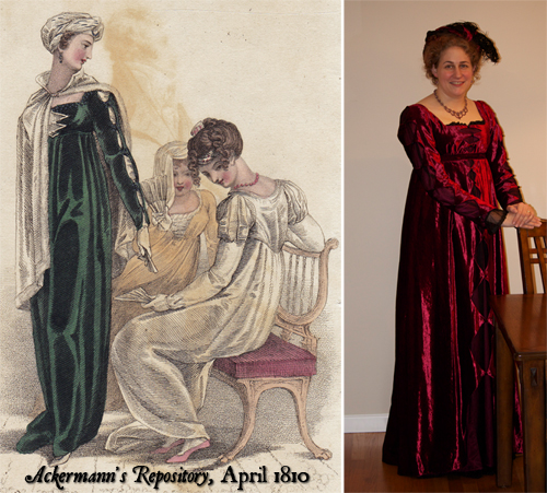 Comparing my gown to the original Ackermann
