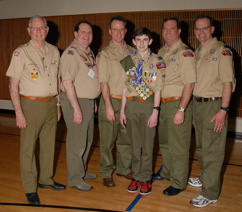 Three generations of Eagle Scouts