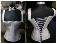 Click to see larger views of the front and back of the corset Click to see larger views of the front and back of the corset