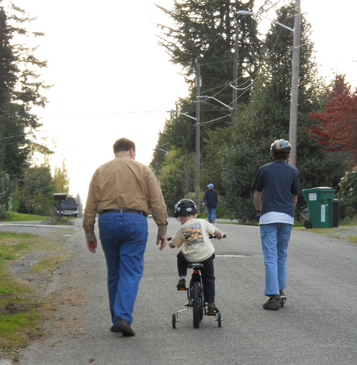 Team Gimlet out for a late afternoon spin around the block