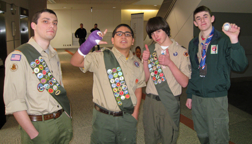 Scouts at the luncheon