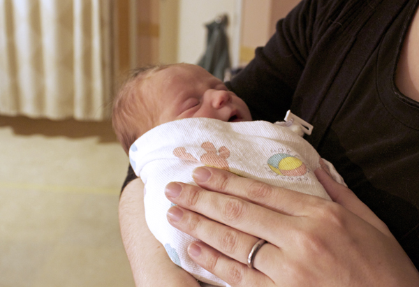 Your Humble Narrator snuggles her new niece