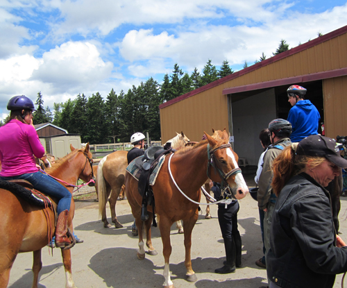 Horseback riding at Powderhorn